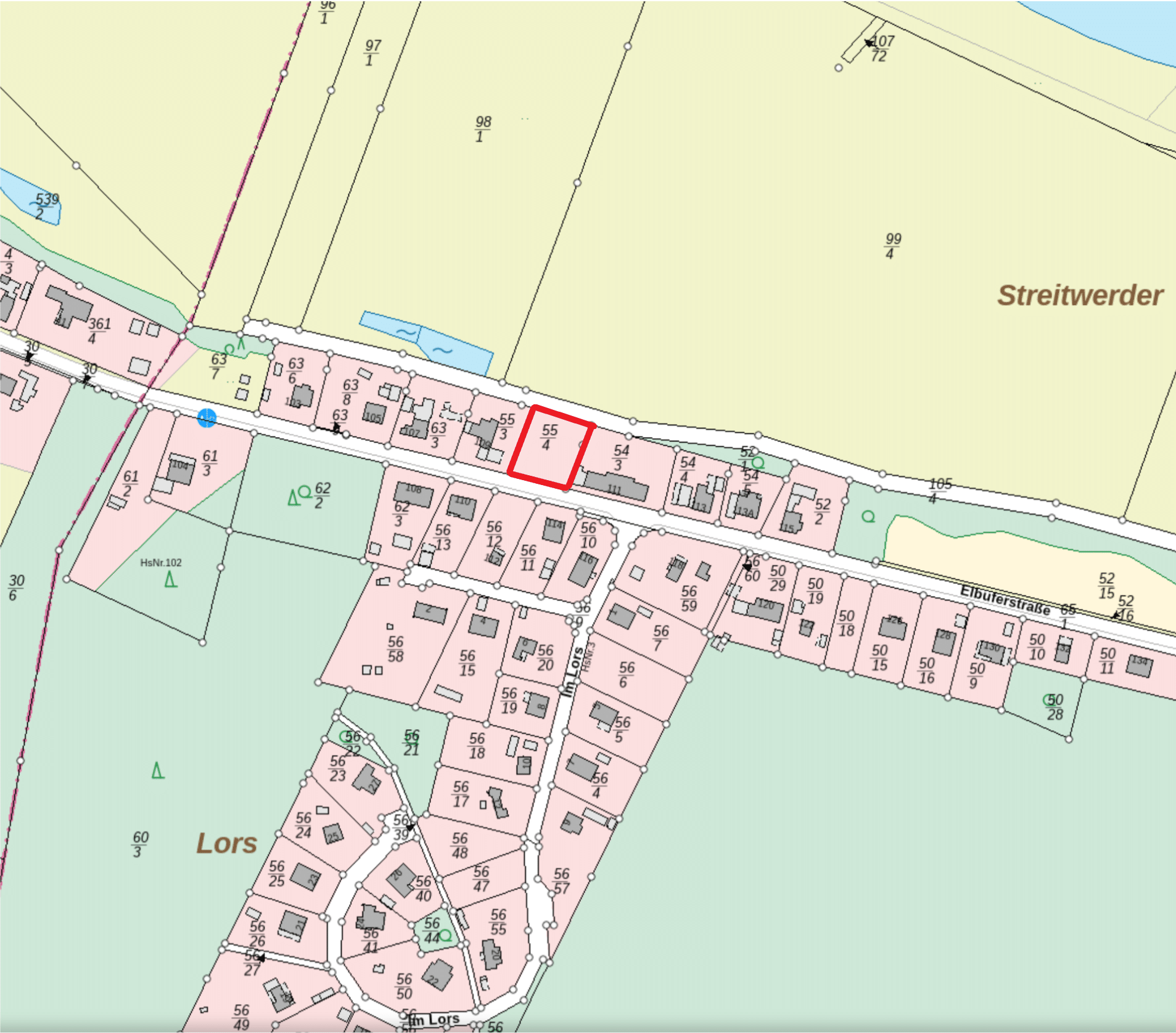 Liegenschaftskarte Grundstück